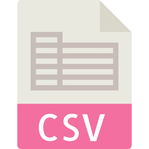 Csv csv format interface comma separated values icon Csv csv format interface comma separated values icon