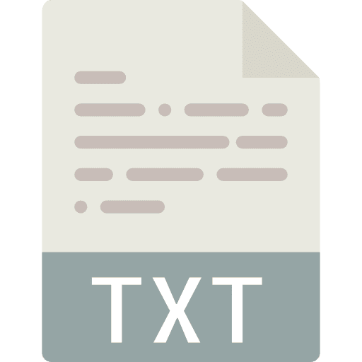 Txt file txt format icon Txt file txt format icon