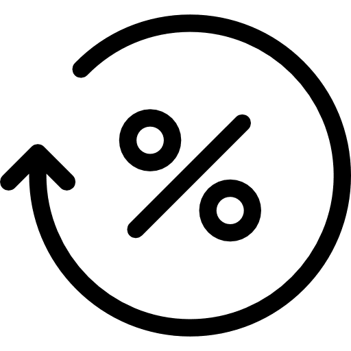 Percentage percentage discount discounts icon