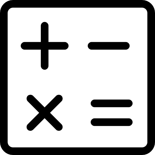 Mathematics multiply equal minus icon