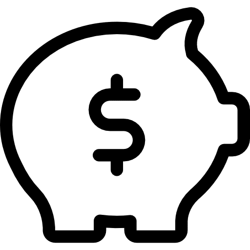 Piggy bank savings piggy bank coin icon