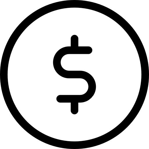 Coin business money dollar symbol icon