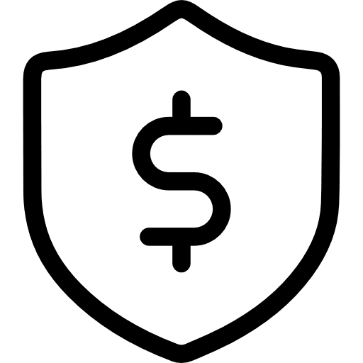Shield defense shield security icon