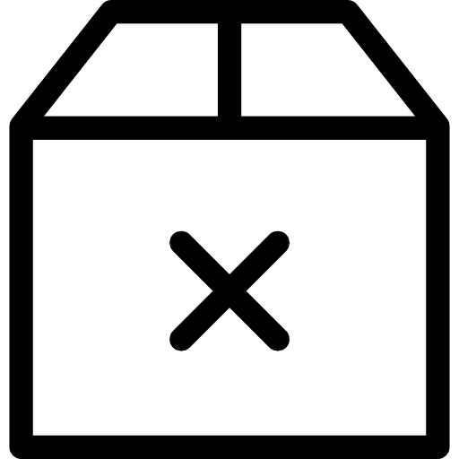 Box tools and utensils cargo packaging icon