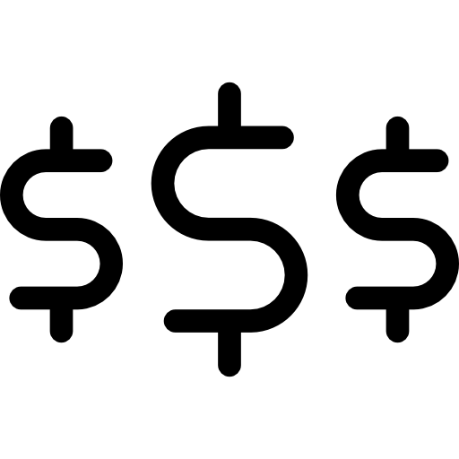 Dollar symbol currency money commerce icon