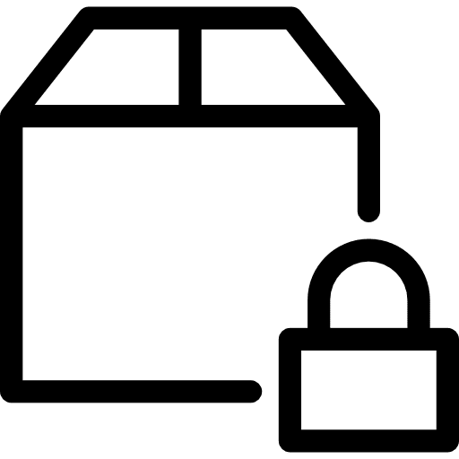 Package storage box shipping icon