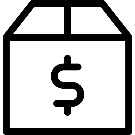 Package shipping package tools and utensils icon