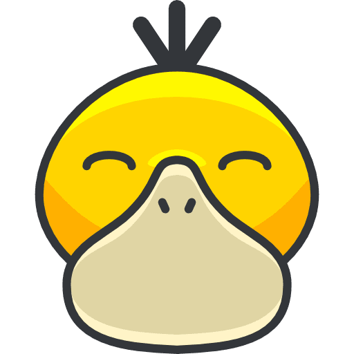 Psyduck character avatar video game icon