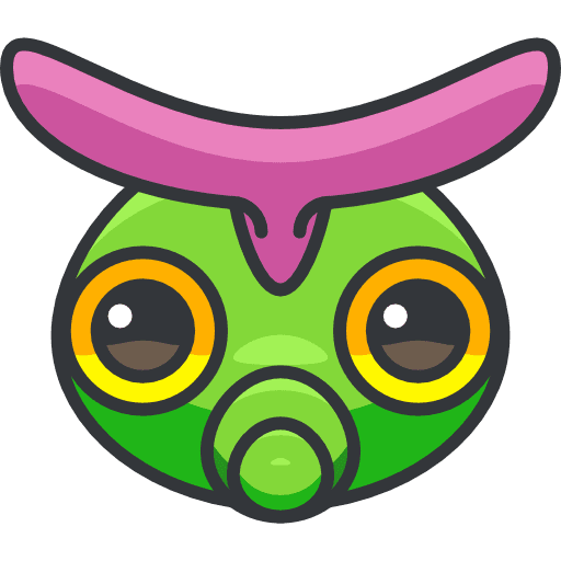 Caterpie creature character gaming icon