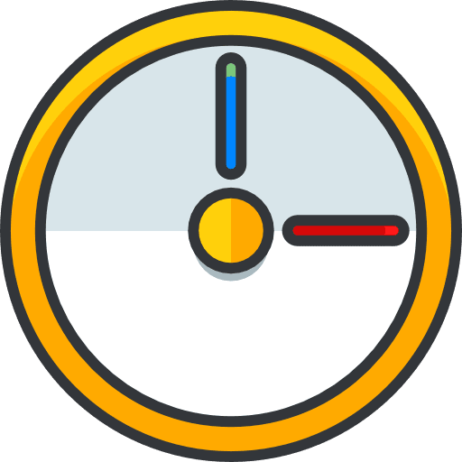 Clock time and date video game clock icon