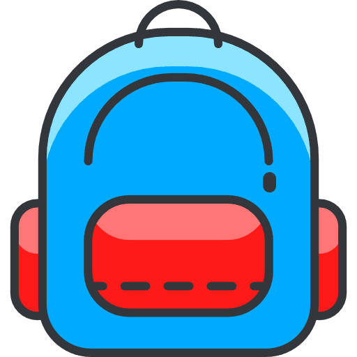 Backpack bags baggage backpack icon