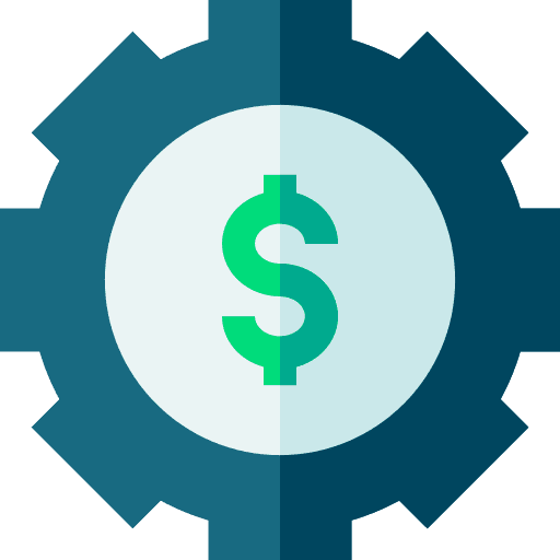 Asset management investment money cost icon