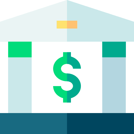 Bank bank account business and finance building icon Bank bank account business and finance building icon
