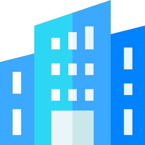 Building architecture and city urban block icon