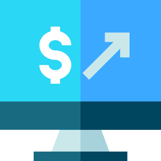 Finance monitor business and finance dollar symbol icon Finance monitor business and finance dollar symbol icon