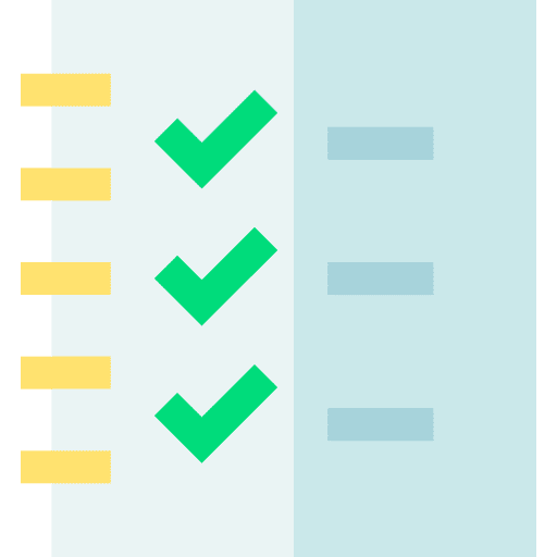 Planning checklist list compliance icon