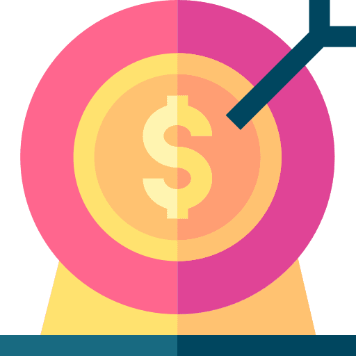 Target currency aim target icon Target currency aim target icon