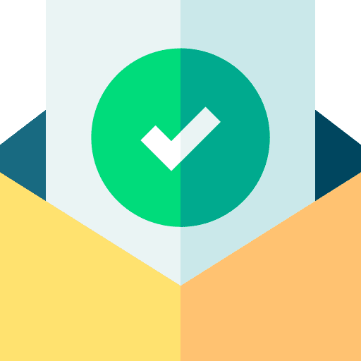 Success mail message envelope icon Success mail message envelope icon