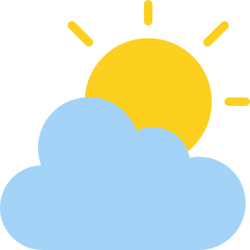 Cloudy cloud cloudy sky icon
