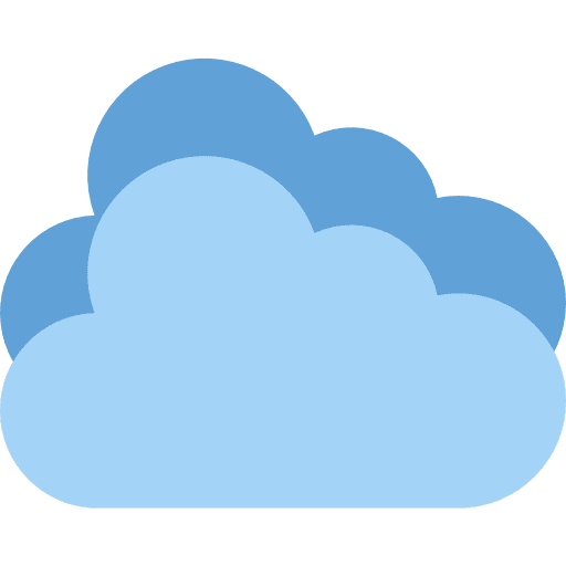 Cloudy clouds atmospheric cloud icon