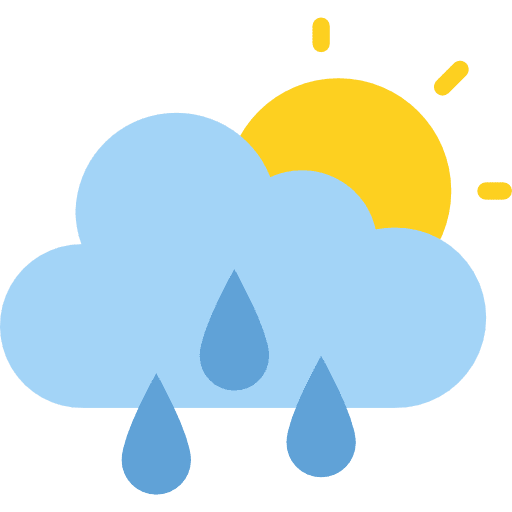 Cloudy sky cloudy raining icon