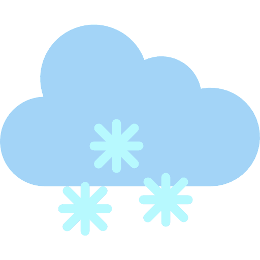 Snowy weather snowy forecast icon
