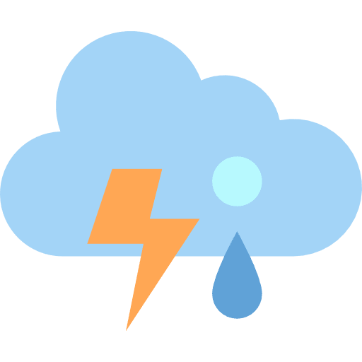 Storm cloud lightning bolt storm icon Storm cloud lightning bolt storm icon