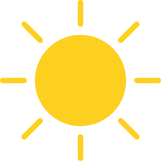 Sun sunlight summer meteorology icon