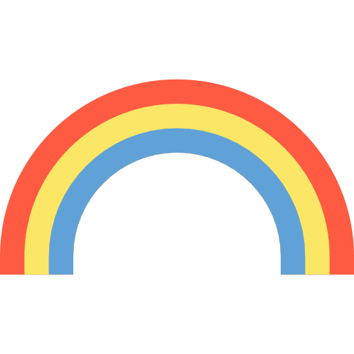 Rainbow nature atmospheric weather icon Rainbow nature atmospheric weather icon