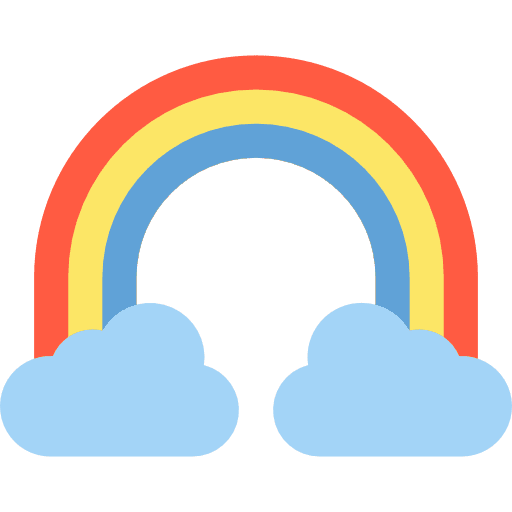 Rainbow spectrum rainbow nature icon Rainbow spectrum rainbow nature icon