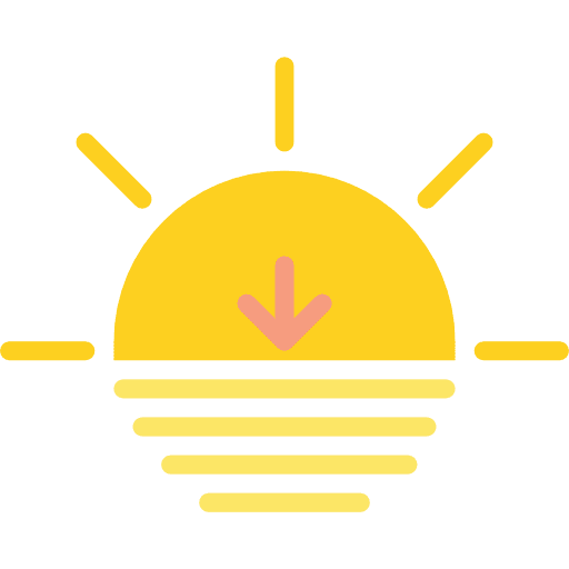 Sunset sunset landscape nature icon Sunset sunset landscape nature icon