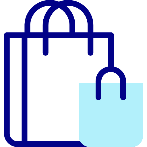 Shopping bag shopping bag container paper bag icon
