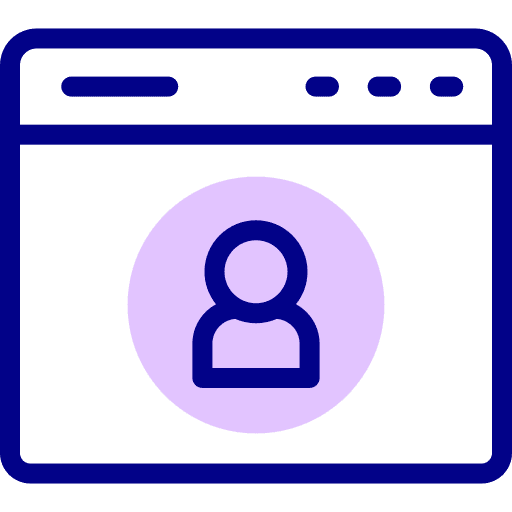 User profile account man icon