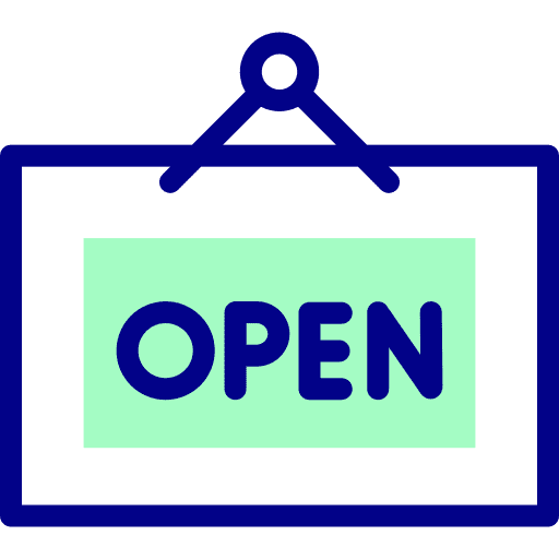 Open sign business shop shopping center icon Open sign business shop shopping center icon