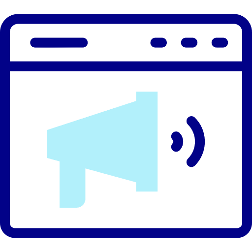 Window cursor bullhorn window icon Window cursor bullhorn window icon