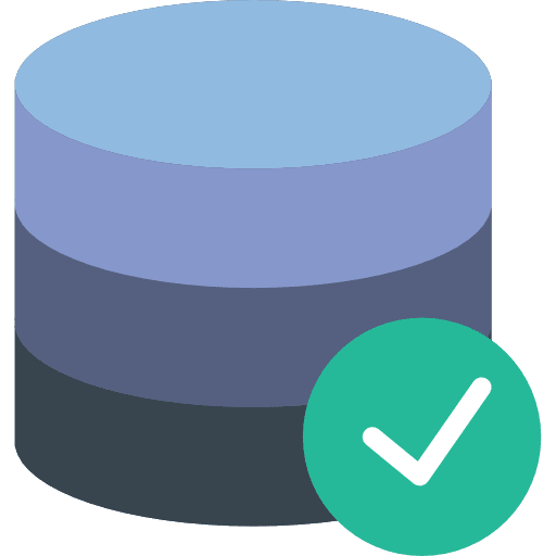 Database interface cloud storage storage icon