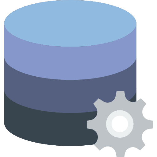 Database interface data storage server icon