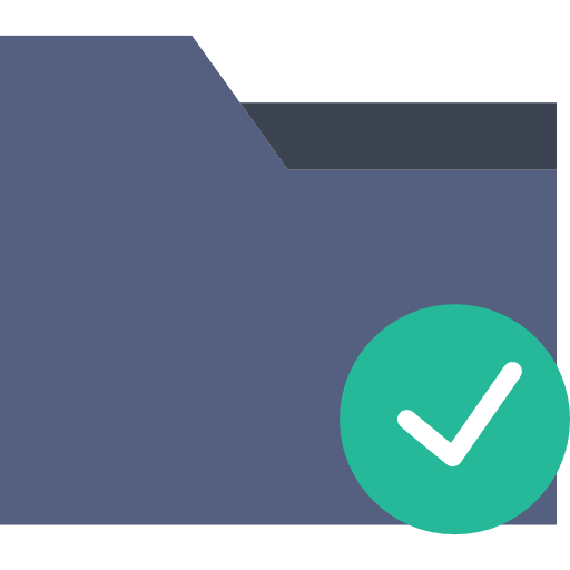 Folder office material folder data storage icon