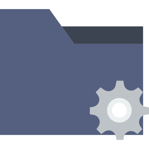 Folder storage folder data storage icon