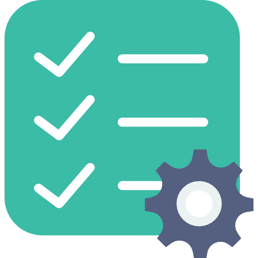 List task interface tick icon