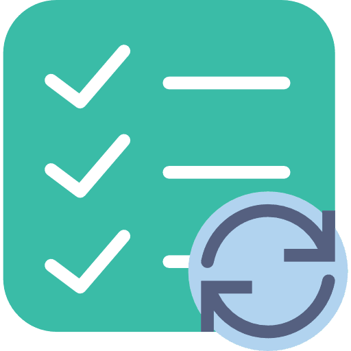 List tasks tick list icon