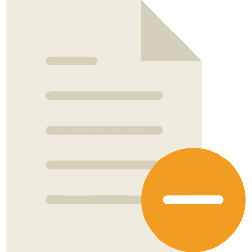 File archive interface eliminate icon