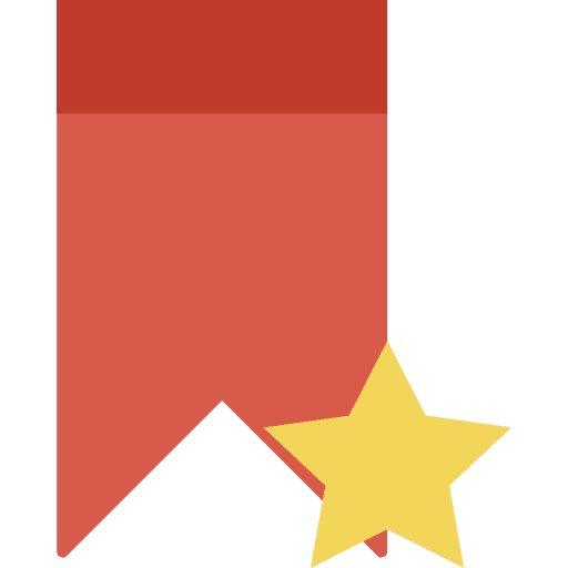 Bookmark insignia badge shapes icon