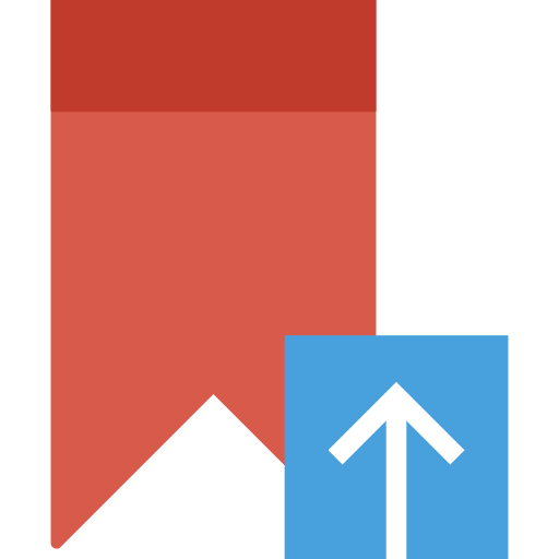 Bookmark insignia shapes badge icon
