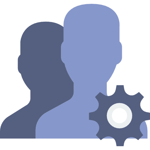 User avatar interface social media icon