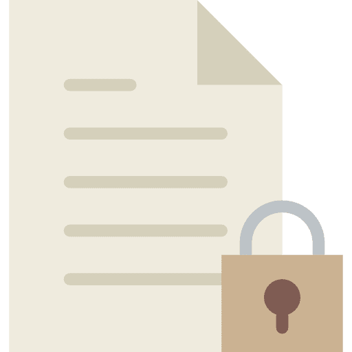 File archive file padlock icon
