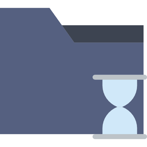Folder data storage office material file storage icon