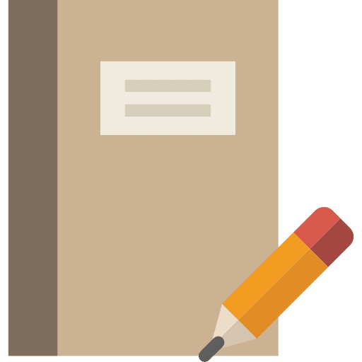 Notebook interface notebook address book icon