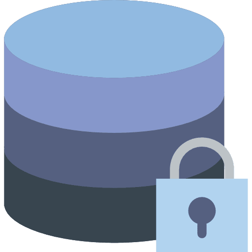 Database file storage interface computing icon