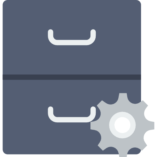 Archive archive document office material icon